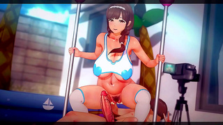 Anime Dancer Pleasured With Sensual Hand Job During Busty Performance